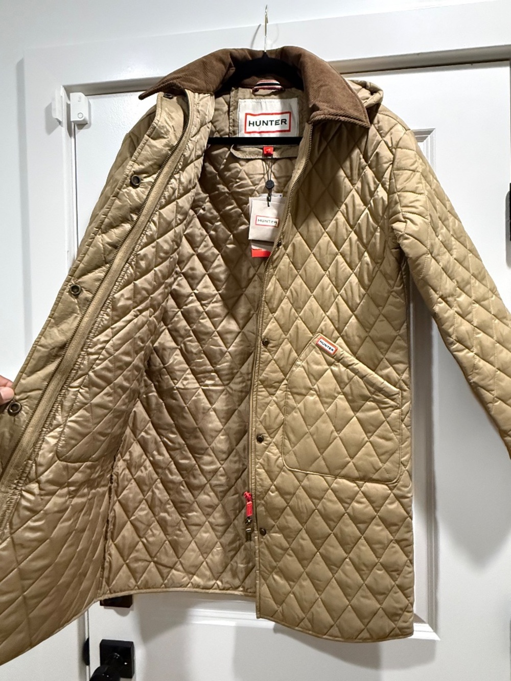 New w tags! Hunter Alison Water Resistant Insulated Long Quilted Coat. Size S. - Picture 5 of 11